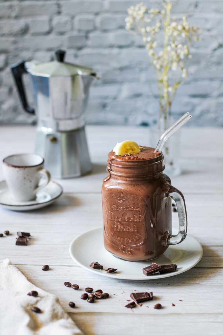 Mocca Smoothie mit Kaffee und Kakao