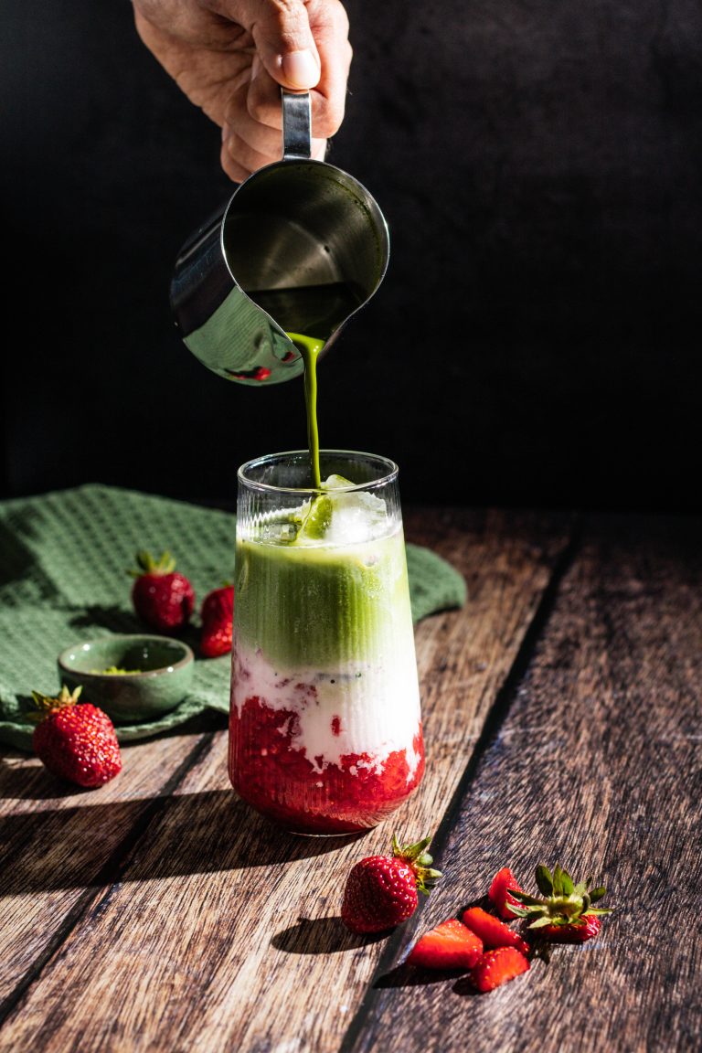Strawberry Matcha Latte